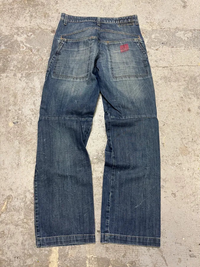 2000s Marithé + François Girbaud Blue Faded Denim Jeans (S) vDkFJIn 4