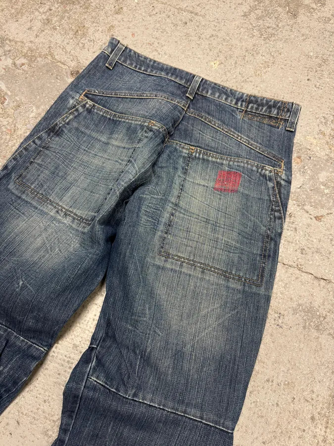2000s Marithé + François Girbaud Blue Faded Denim Jeans (S) vDkFJIn 7