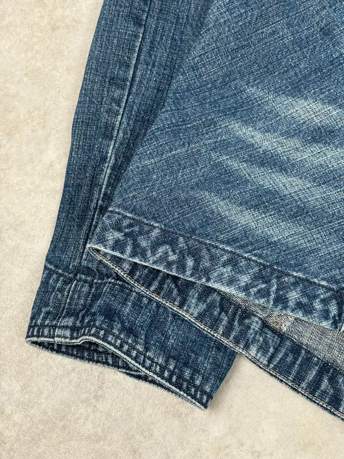 FW2002 Marithé + François Girbaud Blue Faded Light Denim Jacket JYXcPrI 11