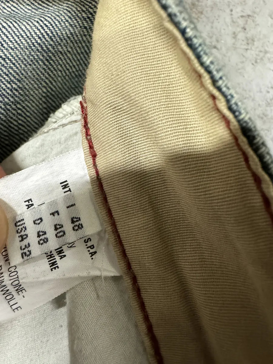 2000s Marithé + François Girbaud Blue Faded Rebel Denim Jeans (L) 12