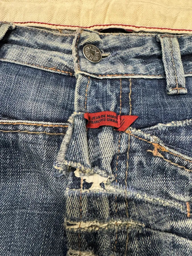 2000s Marithé + François Girbaud Blue Faded Rebel Denim Jeans (L) WYxybAq 6