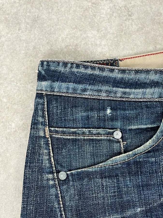 2000s Marithé + François Girbaud Blue Large Denim Jeans kxmqfdi 9