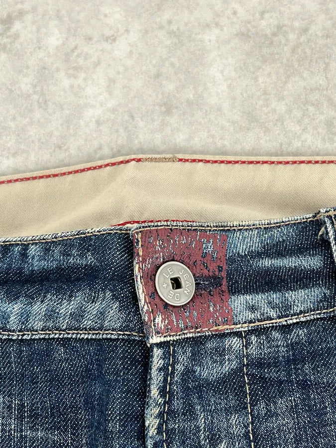 2000s Marithé + François Girbaud Blue Large Denim Jeans kxmqfdi 8