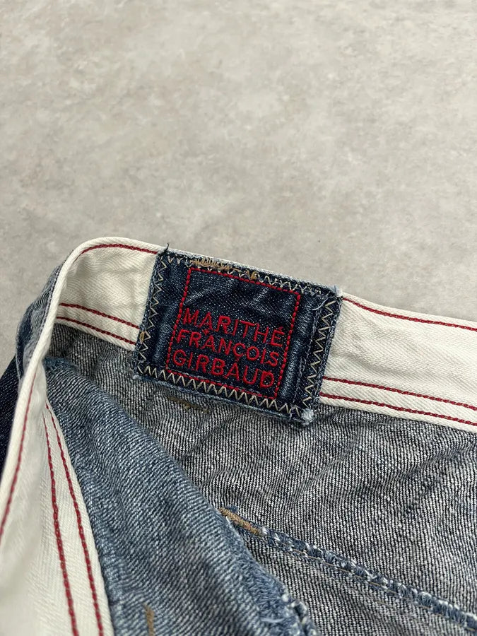2000s Marithé + François Girbaud Blue Large Rebel Denim Jeans atQFSJl 10