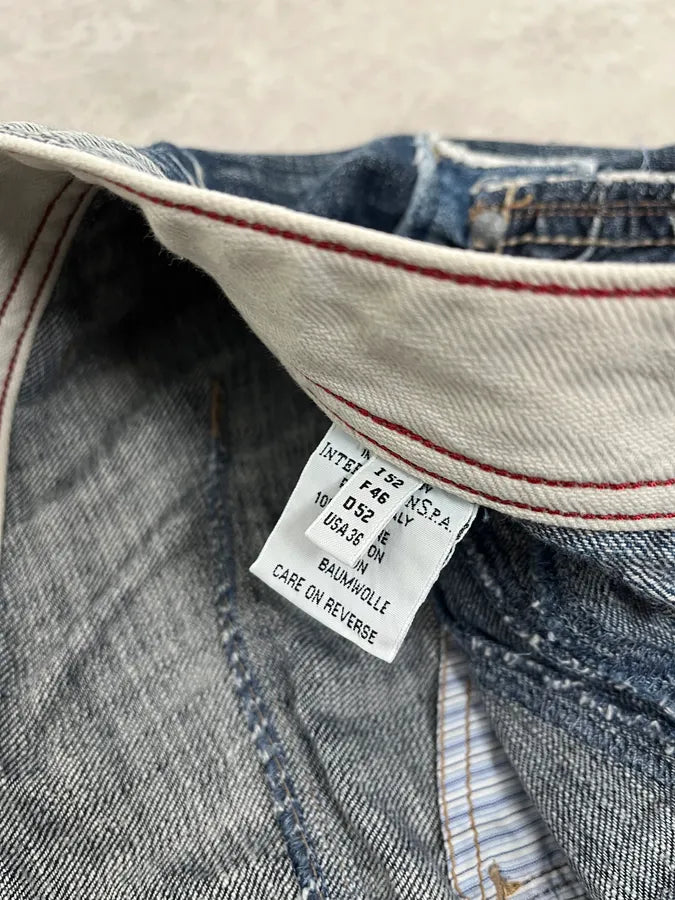 2000s Marithé + François Girbaud Blue Large Rebel Denim Jeans atQFSJl 11