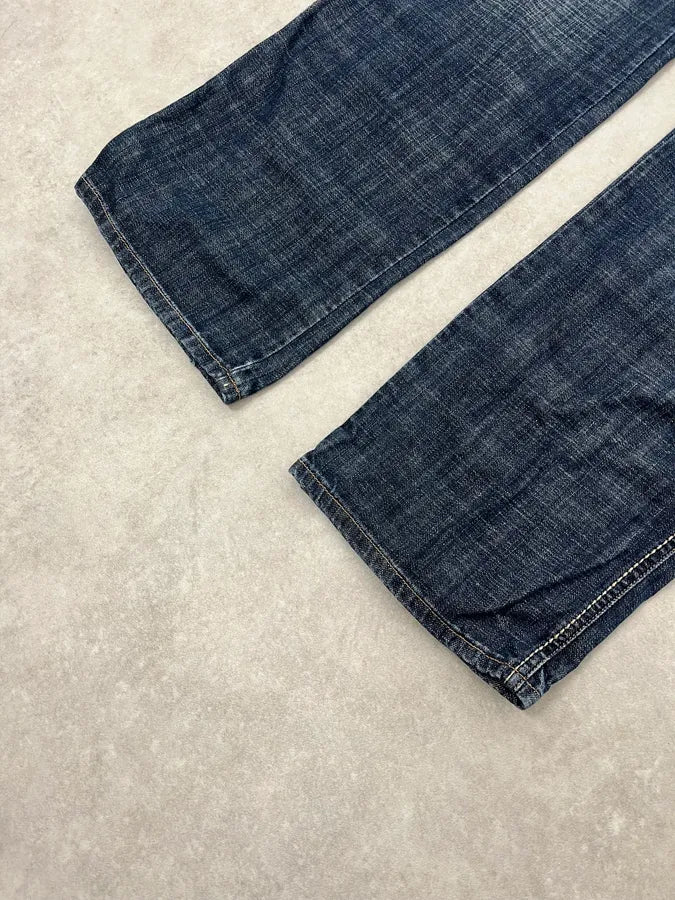 2000s Marithé + François Girbaud Blue Large Rebel Denim Jeans atQFSJl 6