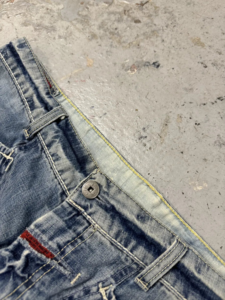 2000s Marithé + François Girbaud Blue Loose Denim Jeans clFOnUz 7