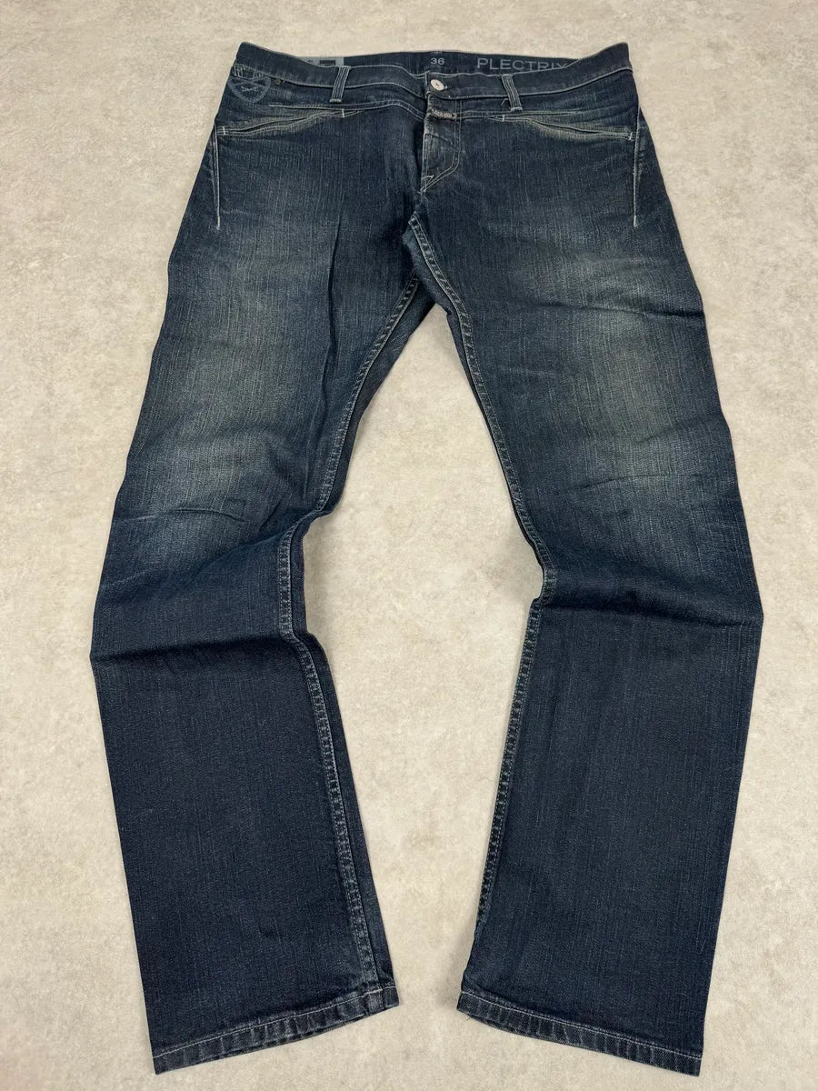 2000s Marithé + François Girbaud Blue Plectriy Slim Denim Jeans aULNvwN 4