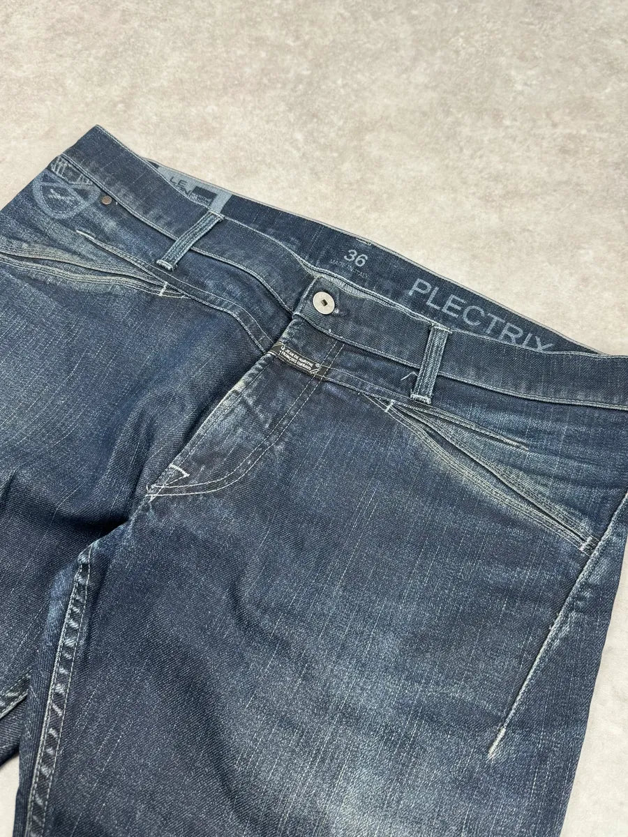 2000s Marithé + François Girbaud Blue Plectriy Slim Denim Jeans aULNvwN 5