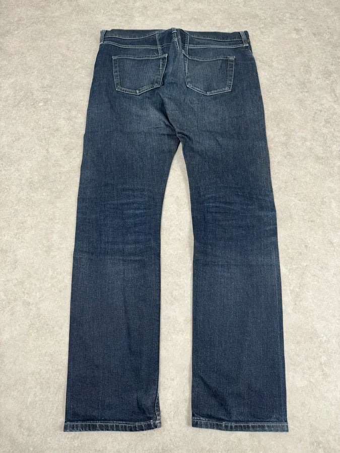2000s Marithé + François Girbaud Blue Plectriy Slim Denim Jeans aULNvwN 8