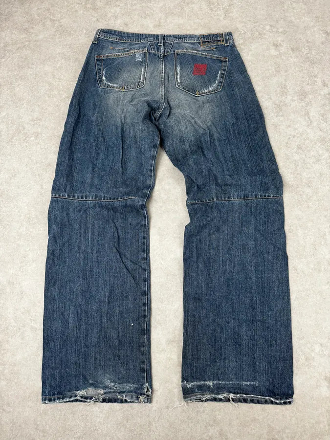 2000s Marithé + François Girbaud Blue Rebel Cozy Denim Jeans oWCNILb 4