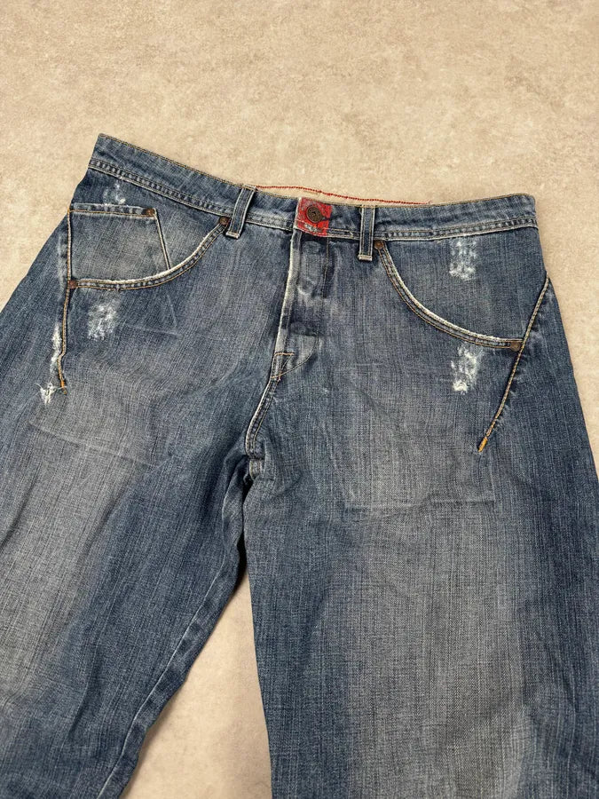 2000s Marithé + François Girbaud Blue Rebel Cozy Denim Jeans oWCNILb 5