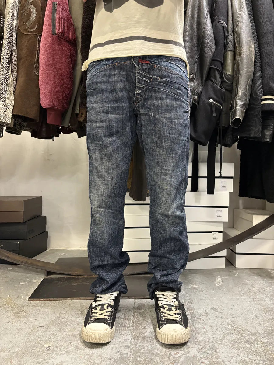 2000s Marithé + François Girbaud Blue Rebel Denim Jeans FYDXtTh 1