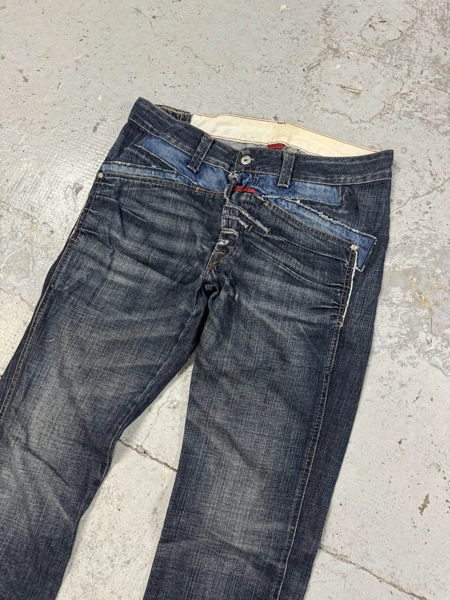 2000s Marithé + François Girbaud Blue Rebel Denim Jeans FYDXtTh 10