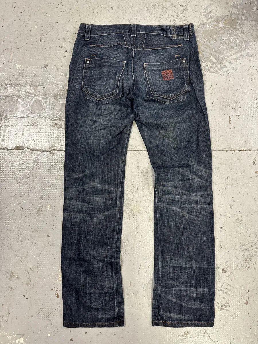 2000s Marithé + François Girbaud Blue Rebel Denim Jeans FYDXtTh 4