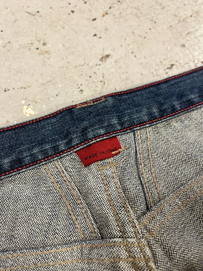 2000s Marithé + François Girbaud Blue Rebel Faded Denim Jeans (L) mOefIvG 11