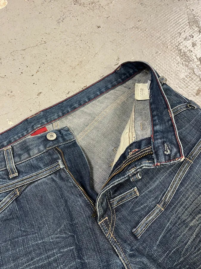 2000s Marithé + François Girbaud Blue Rebel Faded Denim Jeans (L) mOefIvG 9