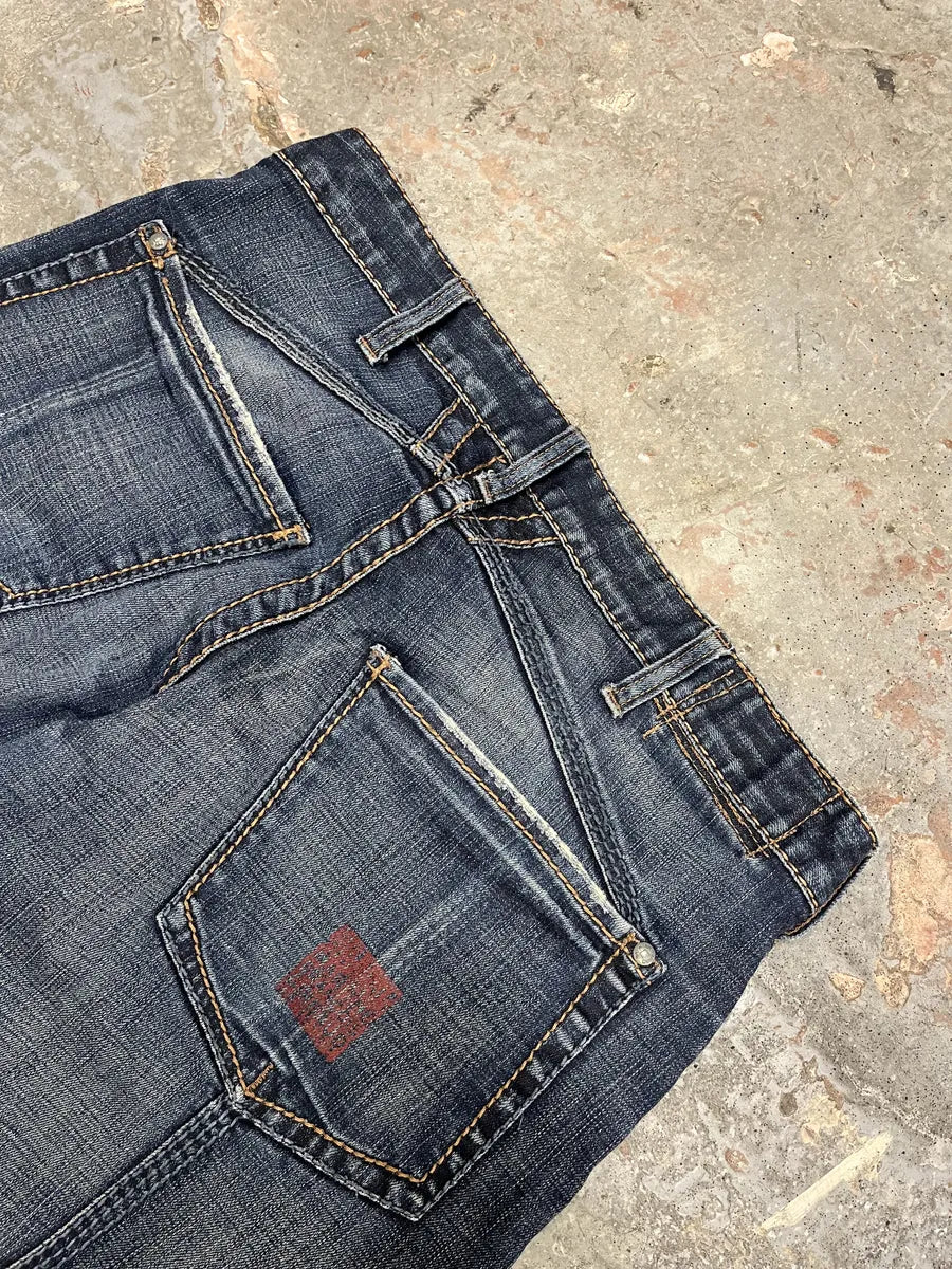 2000s Marithé + François Girbaud Blue Rebel Faded Denim Jeans (M) dUVLyKV 5