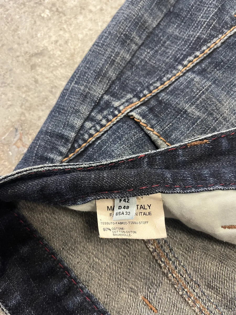 2000s Marithé + François Girbaud Blue Rebel Faded Denim Jeans (M) dUVLyKV 8
