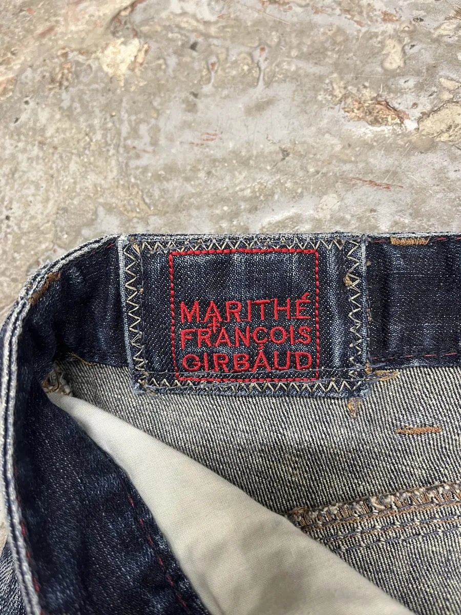 2000s Marithé + François Girbaud Blue Rebel Faded Denim Jeans (M) dUVLyKV 9