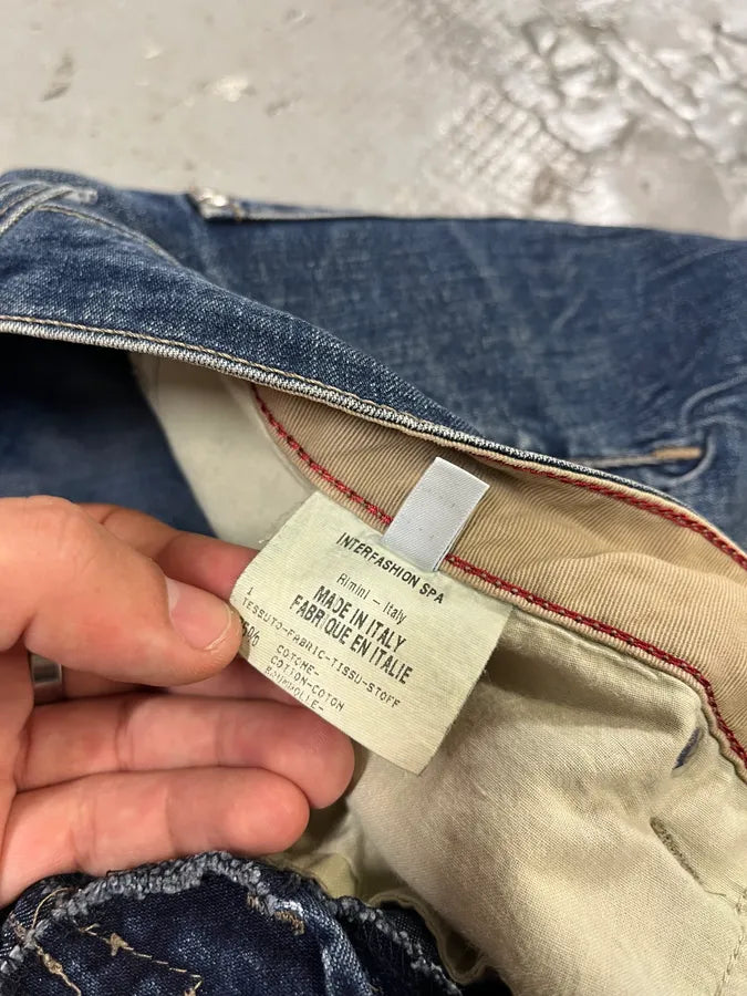 2000s Marithé + François Girbaud Blue Rebel Straight Denim Jeans AoXIIPB 11