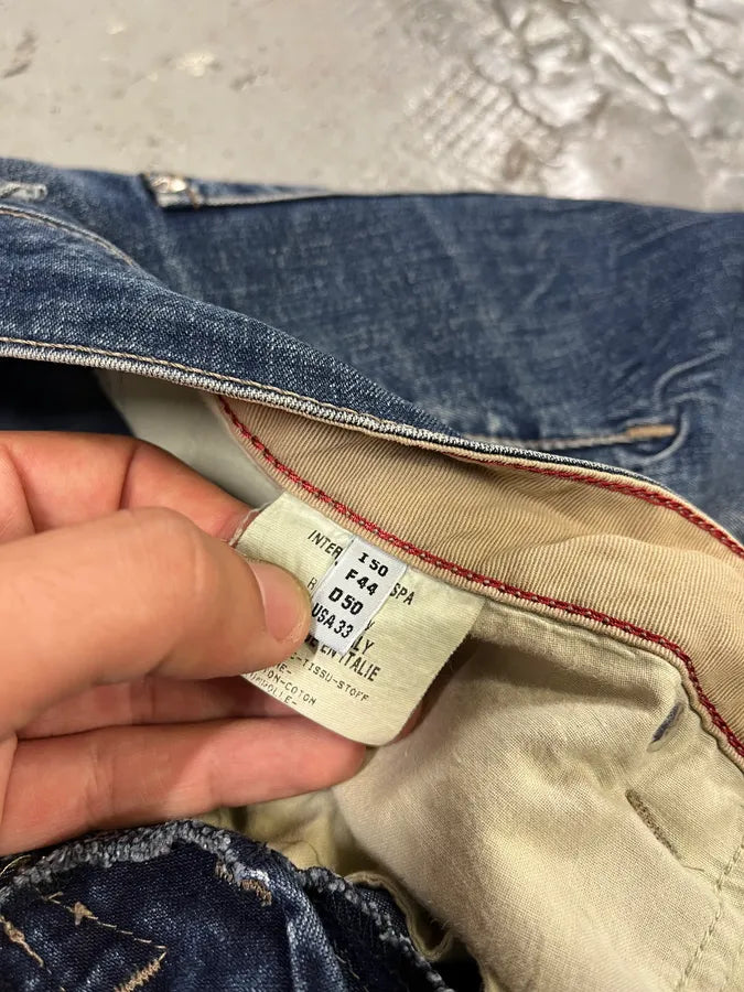 2000s Marithé + François Girbaud Blue Rebel Straight Denim Jeans AoXIIPB 12