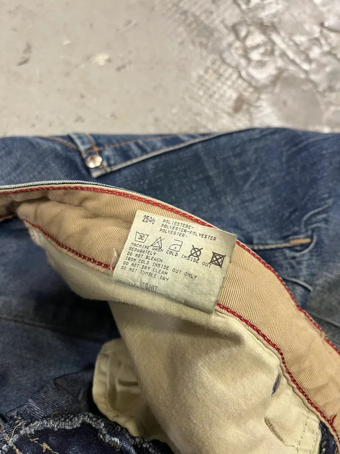 2000s Marithé + François Girbaud Blue Rebel Straight Denim Jeans AoXIIPB 13
