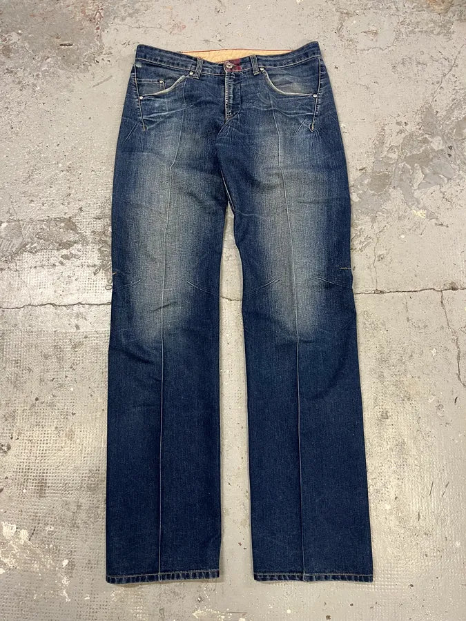 2000s Marithé + François Girbaud Blue Rebel Straight Denim Jeans AoXIIPB 2