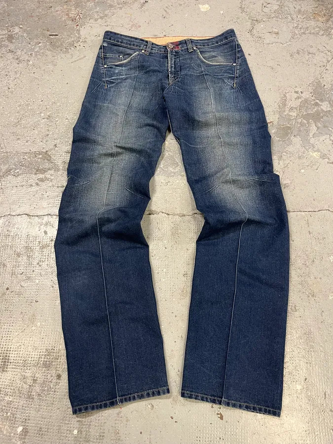 2000s Marithé + François Girbaud Blue Rebel Straight Denim Jeans AoXIIPB 3