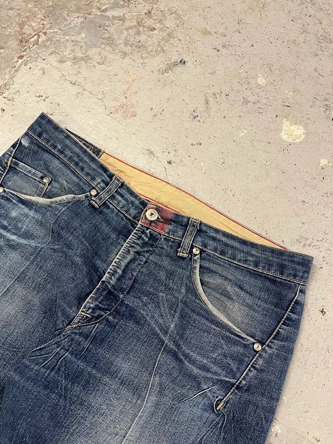 2000s Marithé + François Girbaud Blue Rebel Straight Denim Jeans AoXIIPB 5