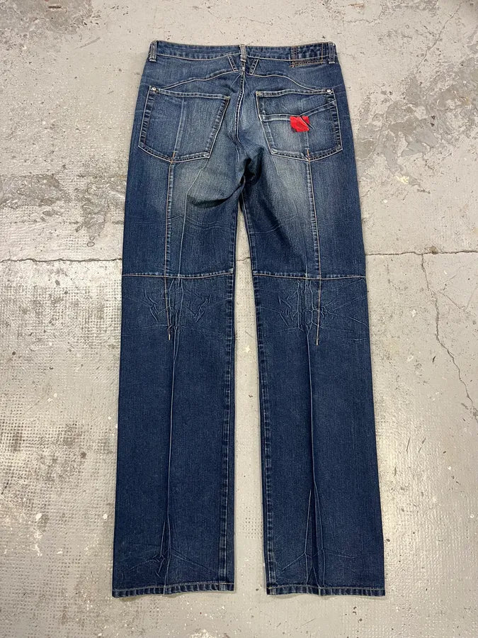 2000s Marithé + François Girbaud Blue Rebel Straight Denim Jeans AoXIIPB 7
