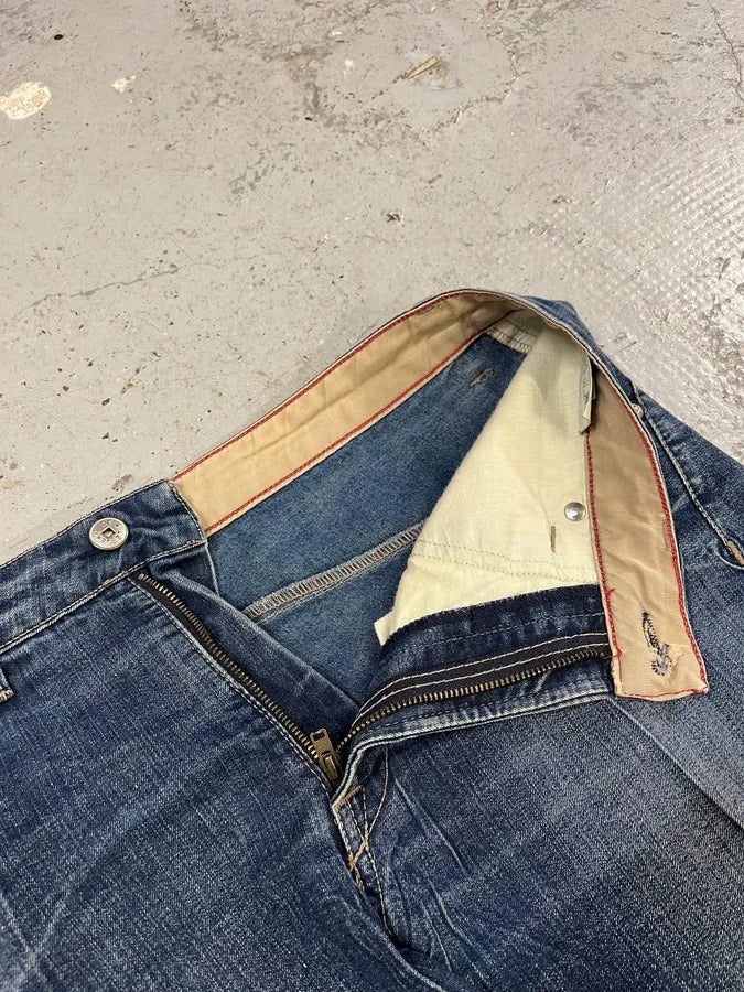 2000s Marithé + François Girbaud Blue Rebel Straight Denim Jeans AoXIIPB 9