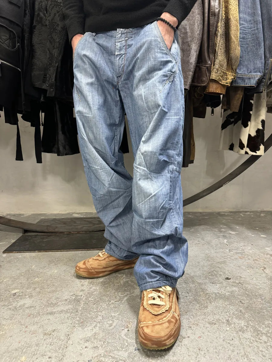 2000s Marithé + François Girbaud Blue Relaxed Cozy Jeans (XL) 0