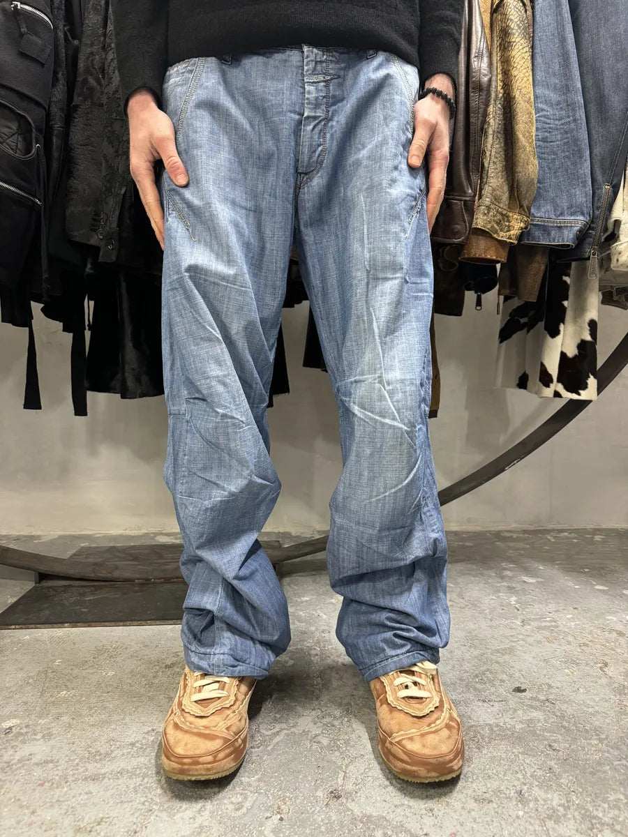 2000s Marithé + François Girbaud Blue Relaxed Cozy Jeans (XL) 2