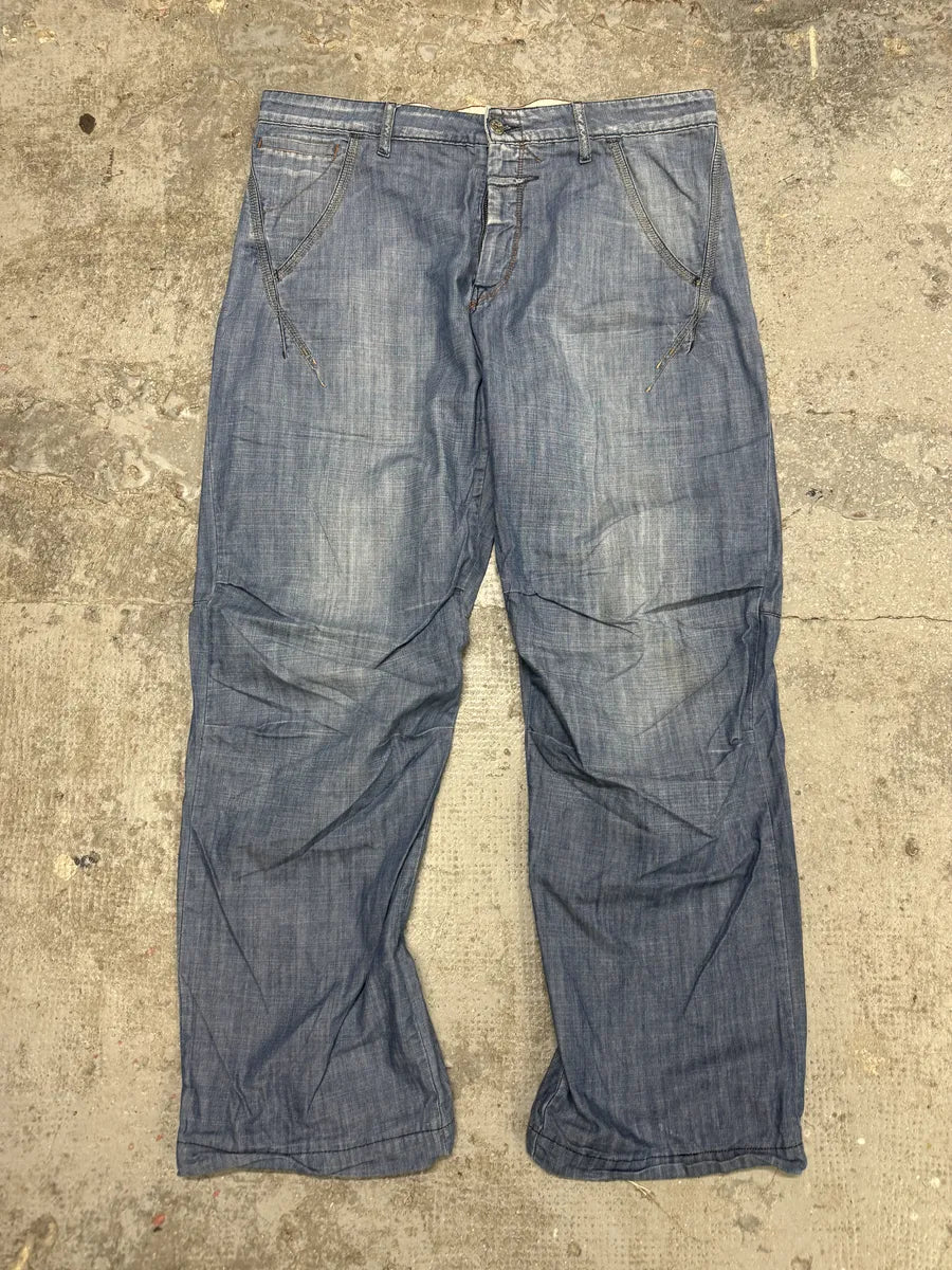 2000s Marithé + François Girbaud Blue Relaxed Cozy Jeans (XL) 3