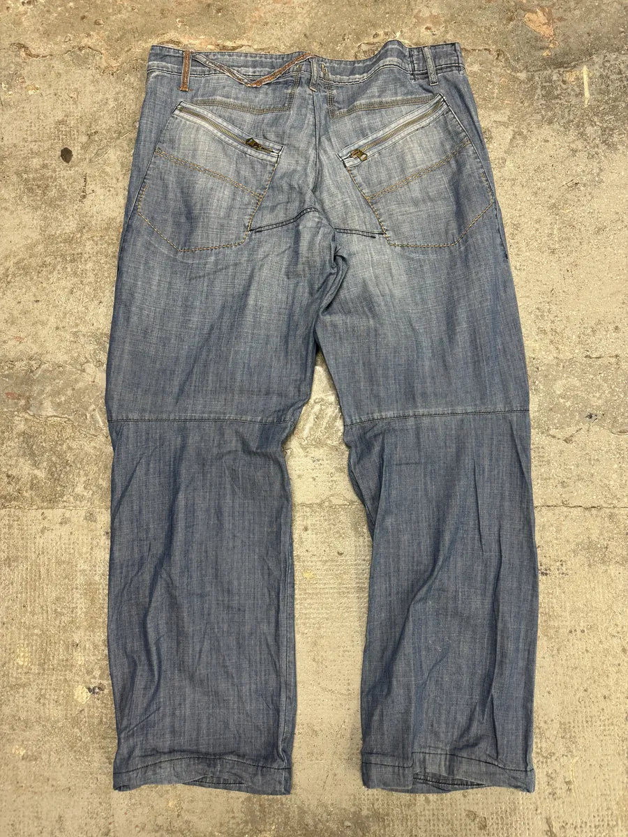 2000s Marithé + François Girbaud Blue Relaxed Cozy Jeans (XL) 5