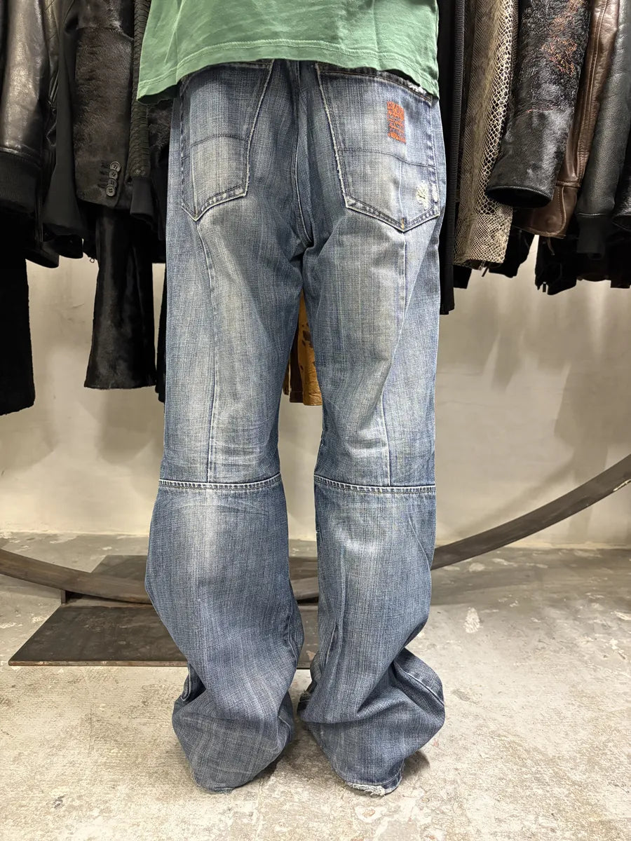 2000s Marithé + François Girbaud Blue Relaxed Regular Denim Jeans (M) oOwxNSB 2