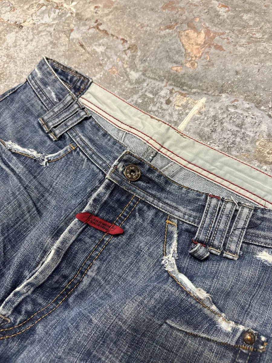2000s Marithé + François Girbaud Blue Relaxed Regular Denim Jeans (M) oOwxNSB 4