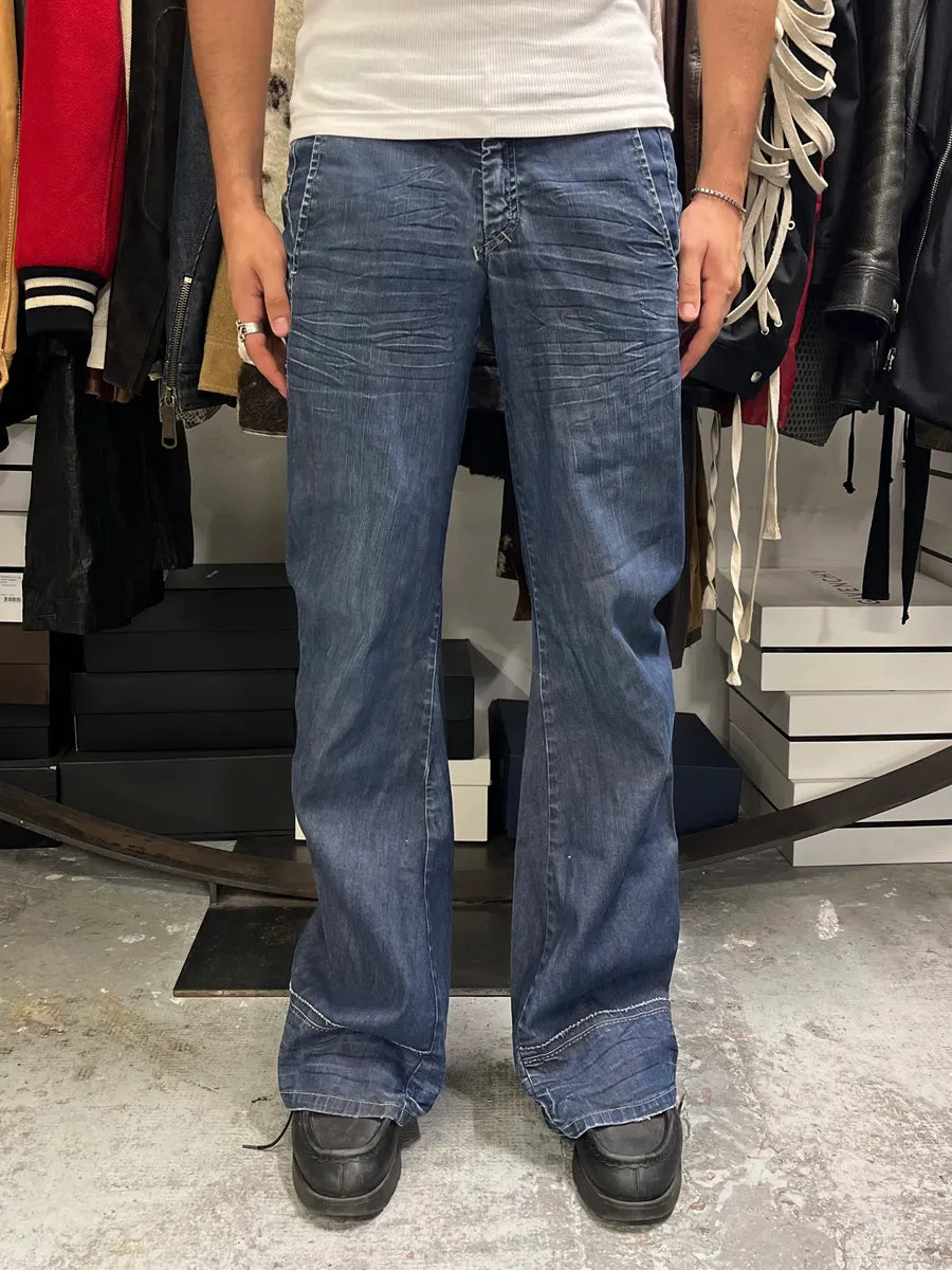 2000s Marithé + François Girbaud Blue Signature Denim Jeans jbCtGaf 0
