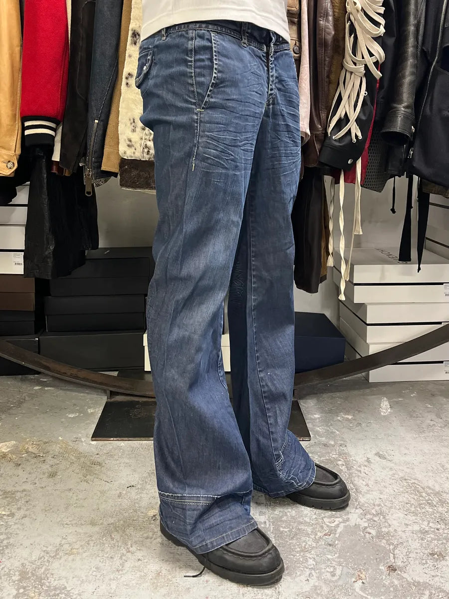 2000s Marithé + François Girbaud Blue Signature Denim Jeans jbCtGaf 1