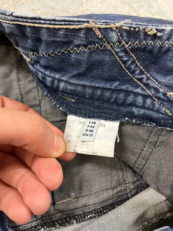 2000s Marithé + François Girbaud Blue Signature Denim Jeans jbCtGaf 10