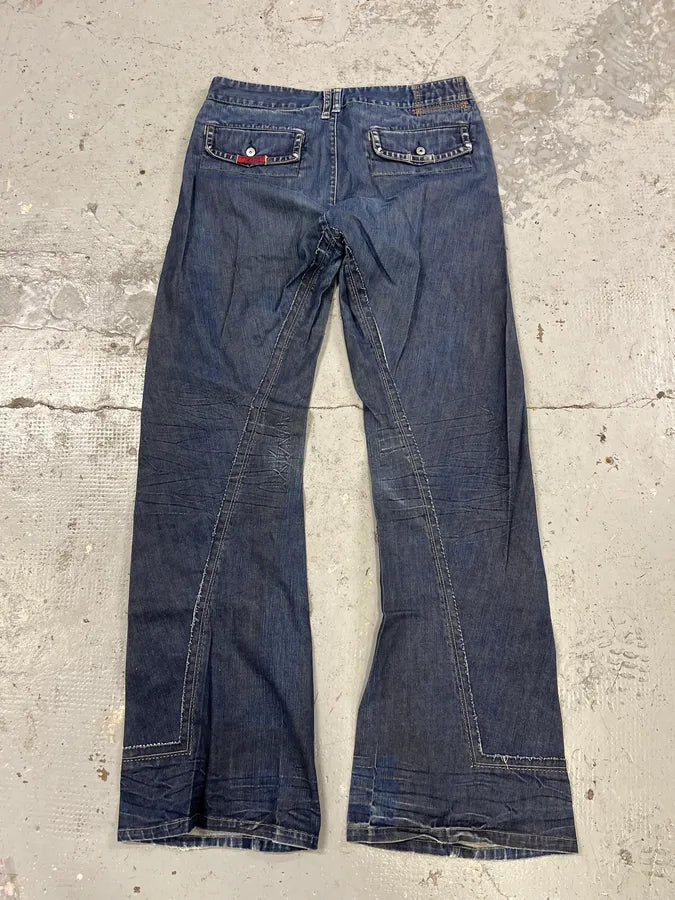 2000s Marithé + François Girbaud Blue Signature Denim Jeans jbCtGaf 4