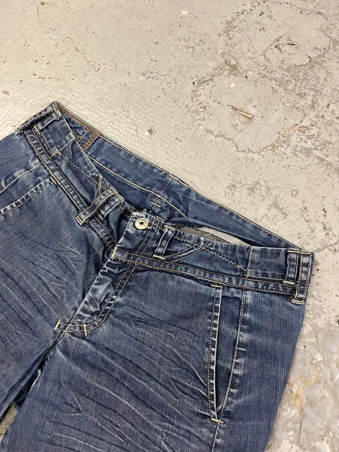 2000s Marithé + François Girbaud Blue Signature Denim Jeans jbCtGaf 5