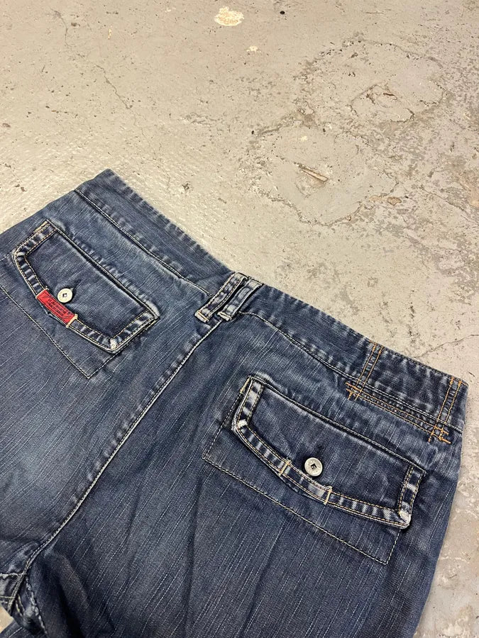 2000s Marithé + François Girbaud Blue Signature Denim Jeans jbCtGaf 7