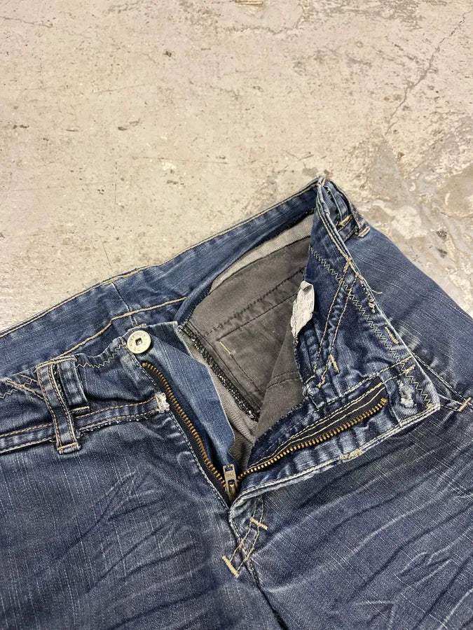 2000s Marithé + François Girbaud Blue Signature Denim Jeans jbCtGaf 8