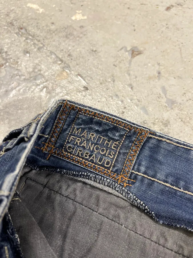 2000s Marithé + François Girbaud Blue Signature Denim Jeans jbCtGaf 9