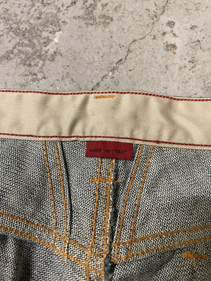 2000s Marithé + François Girbaud Blue Stonewashed Denim Jeans (L) YWtIxOh 7