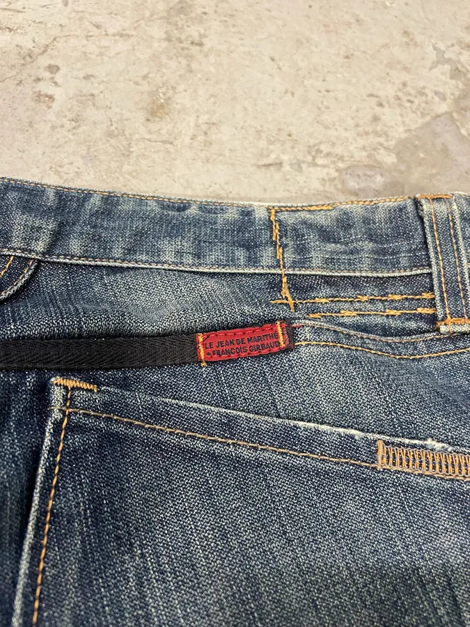 2000s Marithé + François Girbaud Blue Stonewashed Denim Jeans (L) YWtIxOh 8