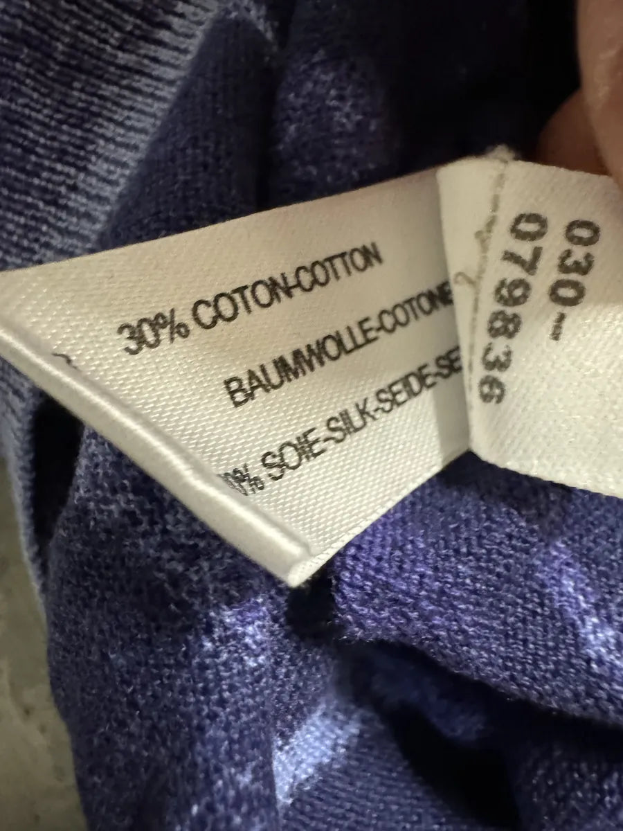 2000s Marithé + François Girbaud Blue Striped Silk & Cotton Sweater mderLub 9