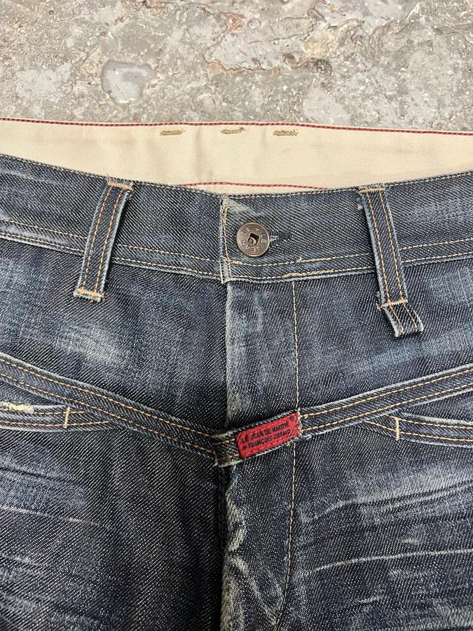 2000s Marithé + François Girbaud Blue Structured Denim Jeans (L) 5